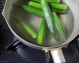 【簡単】オクラと豚肉のわさび合え作り方1写真