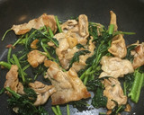 クーシンサイと豚肉の中華炒め作り方5写真