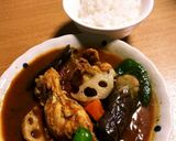 鶏手羽元と野菜のスープカレー作り方7写真