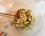 レンジで簡単！蒸し鶏ときゅうりの中華和え作り方5写真