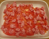 トマトとひき肉のこんがりチーズ焼き作り方2写真