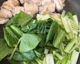 鶏モモ肉と小松菜のクリーム煮作り方4写真