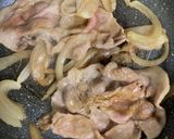 簡単　豚の生姜焼き　玉ねぎ。作り方4写真