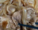 簡単　豚の生姜焼き　玉ねぎ。作り方8写真