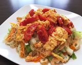 トマトの卵炒め乗せ焼きビーフン作り方6写真