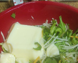 リカちゃん♡玉子豆腐の白和え風ꕤ*｡ﾟ作り方3写真