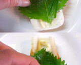 お弁当おつまみに❤ちくわと大葉のくるくる作り方2写真