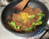 鯖缶と獅子唐辛子のトマトカレー作り方7写真