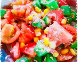 トマトとオクラにツナコーンで中華風サラダ作り方4写真