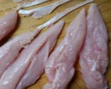 鶏ささ身のチリソース～我が家オリジナル作り方1写真