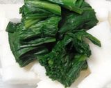 めんつゆ長芋ほうれん草 和え作り方4写真