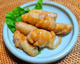 茗荷（みょうが）の肉巻き作り方10写真