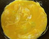 簡単おつまみ☆母の味、甘い挽肉オムレツ作り方2写真