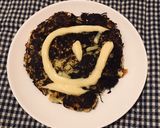 コーンスープで作るチーズ入りお好み焼き作り方4写真