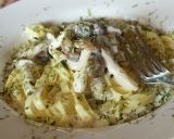 きのこの爽やか磯クリームパスタ作り方4写真