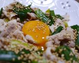 冷豚しゃぶとネギの黄身乗せ作り方5写真