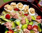 ゆで卵のタルタルサラダ★白身をカップに作り方4写真
