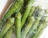 簡単！オクラのごま塩昆布あえ作り方1写真
