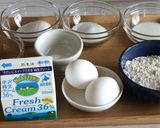 【簡単】失敗しないカップシフォンケーキ作り方1写真