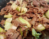 キャベツの牛肉炒め　お弁当に簡単作り方4写真