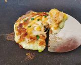 とろ～りダブルチーズお好み焼き作り方4写真