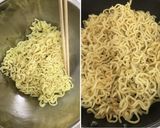 麻婆的な餡を焼そばに掛ける汁なし担々麺風作り方2写真