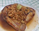 醤油みりんわさびオニオンチキンステーキ作り方4写真