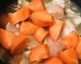 鶏むね肉のニンジン＆ジャガイモあまから煮作り方1写真