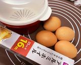 レンチン ゆで卵 4個作り方1写真