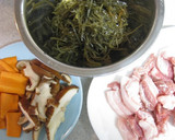 厚切り豚バラと切り昆布の煮物作り方2写真