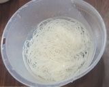 パパッと夕食、裏技錦糸卵で冷し中華風素麺作り方1写真