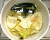 レンジで簡単◎ナスと豆乳でミルフィーユ作り方1写真