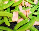 スナップえんどうのベーコン炒め作り方2写真