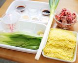 牛肉と青梗菜の固焼きそば(電気圧力鍋)作り方2写真