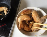 少量の油♡焼き揚げ！甘辛タレの手羽先作り方8写真