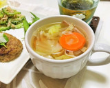 和風豆腐ハンバーグといなり寿司で夕飯献立作り方2写真