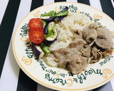 炊飯器で炊き込みご飯とおかず 豚肉ライス作り方2写真