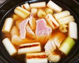 簡単酒肴☆シンプルなネギマ鍋作り方4写真