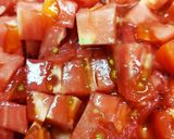 トマトとチーズ・しめじ・卵のお味噌汁作り方2写真