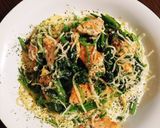 絶品☆サーモンと青菜のクリームパスタ作り方6写真