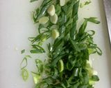 九条ねぎとピーマンのサッパリソース作り方1写真