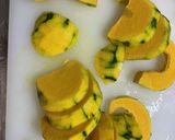 ゼブラ茄子とかぼちゃのトマト煮作り方1写真