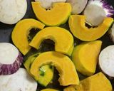 ゼブラ茄子とかぼちゃのトマト煮作り方4写真