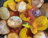 ゼブラ茄子とかぼちゃのトマト煮作り方5写真