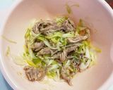 鶏せせり肉と白ねぎたっぷりナムル和え作り方4写真