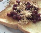 甘い小豆に塩きな粉トースト作り方7写真