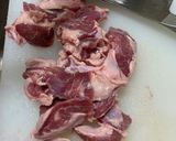 豚ハラミとキャベツのラー油ぽん酢炒め作り方2写真
