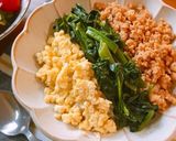 簡単♡鶏そぼろで三色丼♡作り方5写真