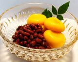 南瓜の豆腐白玉と酢小豆　露茜のシロップ作り方6写真