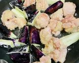 酸味が強すぎない鶏肉とナスの甘酢和え作り方4写真